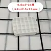Mini Paleta Caja de Lata Pintura de Acuarela Esmalte de Uñas Gel Caja Dispensadora Portátil para Exteriores Tapa abatible Caja Metálica para Caramelos