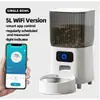 Comedouro Automático para Pets com Timer, Máquina de Alimentação Inteligente Quantitativa para Gatos e Cachorros, Controle Remoto, Comida para Gatos, Comida para Cachorros, Sem Fio