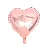 Placa de luz de coração de amor de 18 polegadas balão de alumínio casamento aniversário sala de casamento decoração de festa balão de amor de cor sólida
