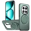 Funda Adecuada para Teléfono Redmi Note 15 Pro con Tacto Similar a la Piel de Lujo Ligero y Soporte Magnético Giratorio para Xiaomi 17 Pro