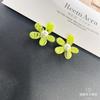 Estilo Ins Coreano Niña de las Flores Verano Dulce Elegante Popular Aretes de Niña Moda Versátil Joyería DIY al por Mayor