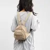 Bolsa Pequena de Ombro Duplo Simples e Estilosa com Múltiplos Bolsos Fivela da Moda Mochila Leve Casual para Estudante