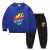 Nova coleção primavera e outono 2023 roupas infantis transfronteiriças suéter infantil calça conjunto de duas peças comércio exterior bebê algodão manga longa terno