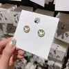 Pendientes de Aro con Forma de Cara Sonriente de Pedrería, Accesorios de Oreja de Moda Estilo Hada, Pendientes Pequeños, Estilo de Niña Lindo y Dulce, Colgantes de Oreja de Nicho