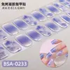 Zhengxiang Mariposa Bronceado Flor Ins Gradiente Manchado Semitransparente Gelatina Horneado Libre Pegatina para Uñas NO UV Pegatina para Uñas