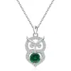 Collar Versátil de Plata de Ley S925 Europea y Americana Transfronterizo con Doce Piedras de Nacimiento Colgante Moda Amazon Cadena para Clavícula