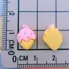 Série Amarela Mini Padrão Exquisito Cola Creme Laços de Cabelo DIY e Acessórios de Cabelo Materiais Artesanais Acessórios de Resina Patches