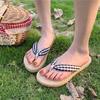 Chanclas mujer verano ropa exterior Chica Vacaciones Clip Corazón Sandalias Planas de Playa ins moda 1922gzrzt