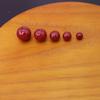 Cuentas Sueltas de Cinabrio Genuino, Arena Dorada Púrpura, Arena de Cristal, Arena Roja, Cuentas de Oro Real, Arena de Reducción, Accesorios para Manualidades, Fabricante, Pulsera