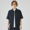 Camisa Masculina APO Lyocell com Caimento Manga Curta Verão Masculino Sensação de Alto Padrão Foda Solta Casual Camisa com Gola