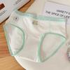 7A archivo de algodón extendido antibacteriano oso lindo algodón ropa interior de mujer cómoda transpirable cintura media calzones para niñas