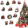 Suministro Directo Nuevo Transfronterizo Colgantes Artesanales de Madera Colgantes para Decoración de Árbol de Navidad Decoraciones Festivas para el Hogar
