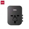 Adaptador Inalámbrico Deli 33626 Enchufe de Carga Rápida USB Adaptador de Viaje Multipaís Cubo Enchufe Adaptador UK