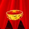Anillo de Amor Vietnam Shajin Ginus para Mujer Anillo de Oro Simulado Anillo Ginus Chapado en Oro Joyería