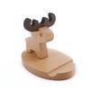Soporte para Teléfono Móvil de Dibujos Animados de Animales Soporte para Teléfono Móvil de Madera Maciza Base de Soporte para Teléfono Móvil Perezoso Haya Decoración Creativa para el Hogar