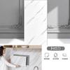 Pegatinas de imitación de azulejos, autoadhesivas, feas, de PVC, para pared, decoración de fondo, impermeables, imitación de mármol, placa de plástico de aluminio.