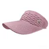 Nuevo Estilo Escamas de Pez Parte Superior Abierta Sombrero de Sol de Verano de Moda Estilo Coreano Gorra de Béisbol Tejida Sombrero de Sol para Deportes al Aire Libre