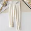 Leggings de Algodón Puro para Niñas, Ropa Exterior de Otoño para Niños, Pantalones de Cintura Alta, Pantalones Cálidos de Moda Estilo Coreano para Niñas Tallas Mediana y Grande