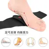 Almohadillas de Velcro Ajustables para Pie Caído, Soporte Interno y Externo, Media Plantilla de Esponja Elástica
