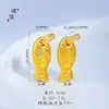 Puzuo retención de color fuerte oro arena accesorios DIY zorro cepillado, cerdito, Buda, peces colgantes, collares, cadenas de suéter de dibujos animados para mujeres