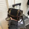 Bolsa Feminina Fashion com Padrão de Losangos 2026 Outono Nova Tendência Estilosa Versátil Simples Casual Ombro Transversal Bolsa de Mão