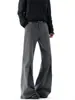 Pantalones de hombre plisados y fluidos estilo Old Money, Pantalones largos limpios y ligeramente acampanados de alta costura para otoño, Pantalones casuales versátiles retro