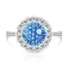 Anel em Formato Princesa com Corte Fogos de Artifício de Pedra Colorida Mais Vendido em Live-Stream, Anel de Diamante de Alto Carbono Padparadscha Super Brilhante, Dropshipping Transfronteiriço