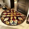 Felpudo de Diatomeas Semircircular Estilo Americano Transfronterizo para Entrada de Casa, Resistente a la Suciedad y Fácil de Mantener, Felpudo Absorbente Antideslizante para Baño