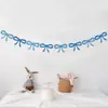 Banderines y Guirnaldas de Cinta con Lazos de Fieltro para Decoraciones de Cumpleaños Infantiles, Ambiente de Fiesta, Montaje de Fondo para Fotos