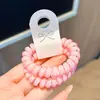 Diadema de Cable de Teléfono de Gama Alta, Cuerda Simple para el Cabello, Alta Elasticidad, Engrosada, Sin Marcas, Accesorio para el Cabello No Dañino