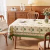 Toalha de Mesa Retrô Estilo Americano, Sem Lavar, À Prova d'Água, À Prova de Óleo, Luxo Leve, Sensação de Alta Qualidade, Novo Modelo 2026, Pano para Mesa de Centro