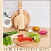 Plato de pizza de madera para el hogar, plato de cena de madera maciza, producto nuevo transfronterizo, tabla de cortar pan de queso redonda de madera de acacia con mango