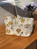 Bolsa de Maquiagem Flor de Cerejeira Fresca Transfronteiriça Grande Capacidade Portátil para Viagem e Lazer Bolsa de Armazenamento para Cuidados com a Pele Forro para Necessaire