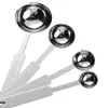 Juego de Cucharas Medidoras de Acero Inoxidable para Condimentos Café Leche en Polvo Té Cuchara Medidora de Proporción Cocina para Hornear Cuchara Pequeña