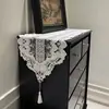 Luxo Leve Europeu Gaveteiro Branco de Renda Armário de Sapatos Cômoda Capa de Poeira Tecido Armário de TV Mesa de Centro Mesa de Jantar Bandeira de Mesa