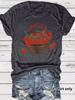 Camiseta informal holgada de manga corta con cuello redondo y estampado de tomate de Amazon Independent Station para mujer, venta al por mayor