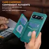 Adecuado para funda de teléfono Google Pixel 11ProXL, soporte con ranura para tarjeta Google 10, cubierta protectora de cuero con orificio para empujar la tarjeta