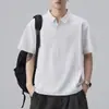 Roupas Masculinas Xintang 2026 Verão Masculino Gola Gaivota Peso Pesado Manga Curta Solta Casual Camisa Polo