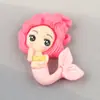 Accesorios de Sirena de Resina DIY Accesorios de Pegamento de Crema Funda de Teléfono Móvil de Dibujos Animados Hecha a Mano para Niños Accesorios Pequeños de Resina Listos para Usar