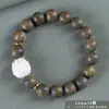 Pulsera de Sándalo Verde Añejo Argentino al por Mayor para Hombres y Mujeres, Joyería de Madera Cultural y Artística, Fábrica de Cuentas de Oración de Mano