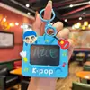 Desenho Criativo de Bruxa Caça Grafite Mini Quadro de Desenho Chaveiro Pingente Brinquedo Infantil Presente Ornamento de Mochila