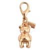Colgante para llave de coche, bolso de gran sentido, accesorios de color dorado, oso, cereza, trébol de cuatro hojas, mariposa, bolso escolar, joyería al por mayor