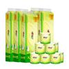 Papel Higiênico Xinxiangyin Tea Language Rolo Longo 135g Pacote com 12 Quatro Camadas Bt2812