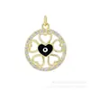 Fábrica de Origen Joyería Microincrustada Accesorios Piezas de Cobre Serie Ojo del Diablo Ojos Serie Mariposa Colgantes