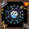 Toalha de Mesa Tarot Céu Estrelado Tarot Fase da Lua Toalha de Mesa Decorativa Jogo de Tabuleiro Jogo de Cartas Jogo de Shuffleboard Decoração Toalha de Mesa Tarot