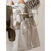Conjunto de Duas Peças Estiloso Khaki com Colete de Corte Amplo para Meninos e Meninas e Calça Versátil Wide-Leg Estilo Streetwear 2026