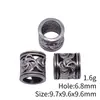 9.7X9.6X9.6Mm, Diámetro del Agujero Aproximadamente 6.8mm, 1.6g, Multicolor, Cuentas Espaciadoras Grandes con Agujero en Forma de Espiral