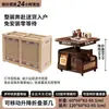 Mesa de café de altura ajustable, Carrito móvil plegable, Mesa de té de madera maciza, Mesa de comedor multifuncional para sofá para apartamentos pequeños
