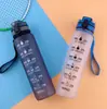 Taza de Agua Deportiva de Plástico Tritan Resistente a Altas Temperaturas, Gran Capacidad 1000ml, Taza Espacial para Fitness, Portátil