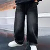 Calça Wide Leg para Meninos 2026 Novo Estilo, Jeans Soltinho para Crianças Maiores, Calça Infantil Masculina Estilo Coreano para Primavera e Outono, Roupa Tendência de Outono